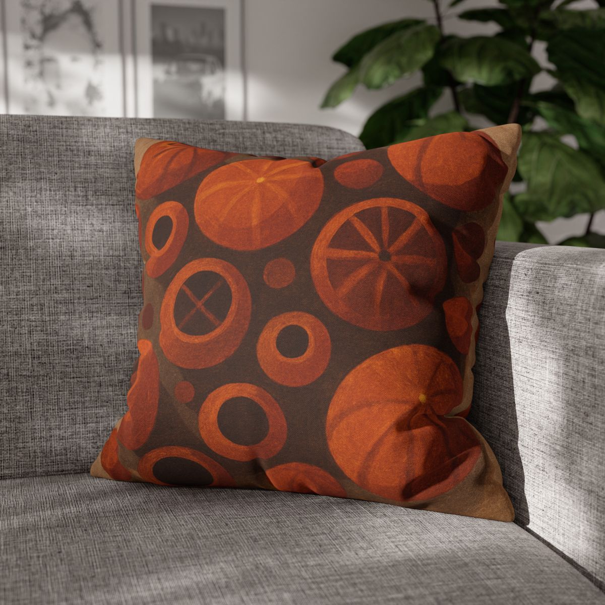 Seed Pod Cluster Mosaic personalized pillow covers
