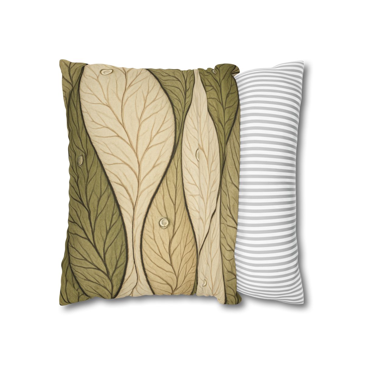 Leaf Vein Topography Waves unique gift pillow cases
