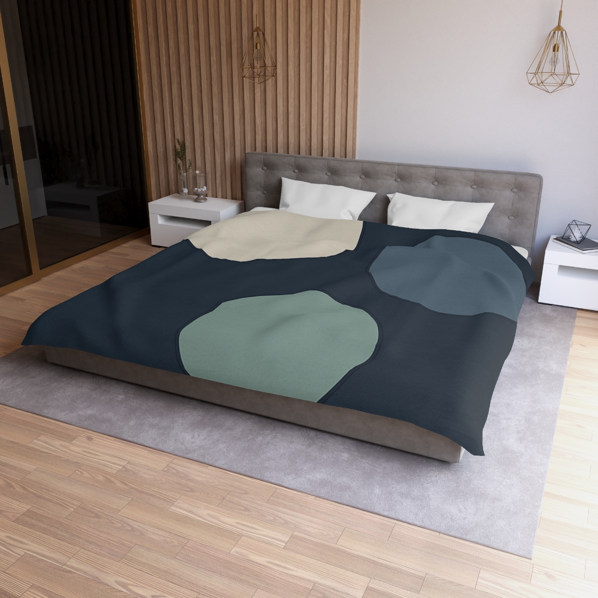 Staggered Circle Trio trendy bedroom duvets