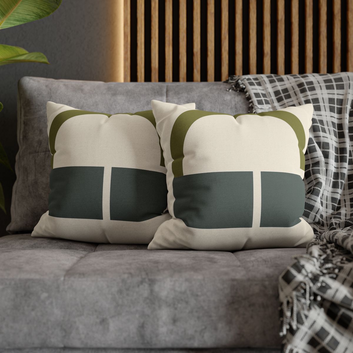 Partial Arc Over Twin Blocks designer print pillow cases