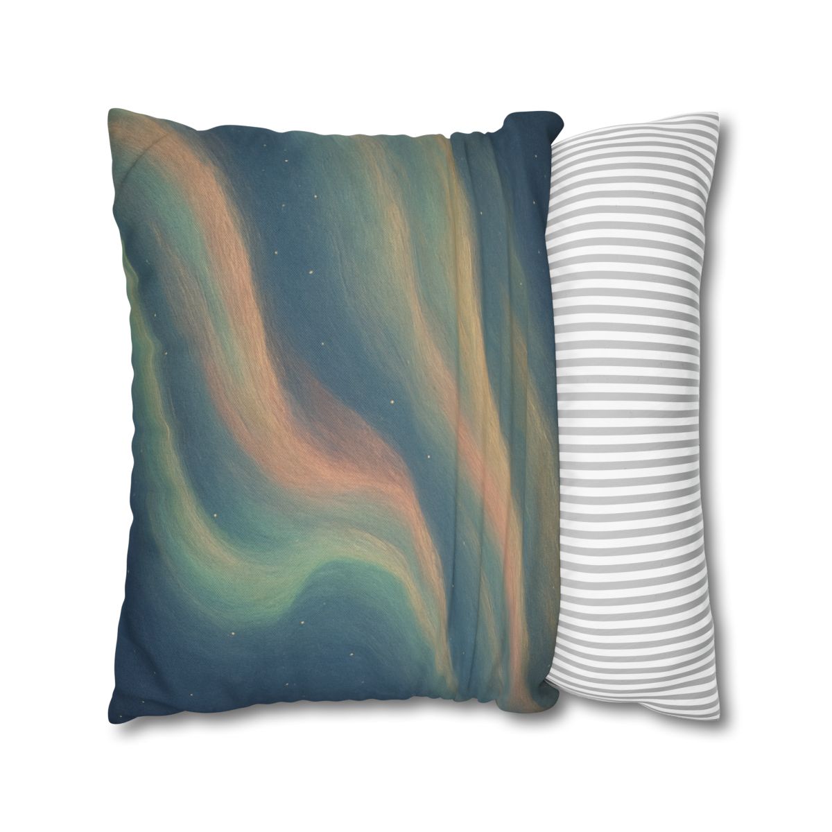 Spectral Aurora Drift designer print pillow cases