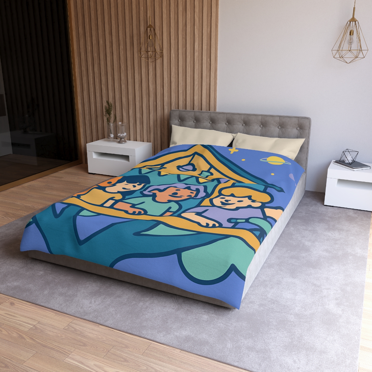 Galaxy Treehouse Explorers stylish duvet covers