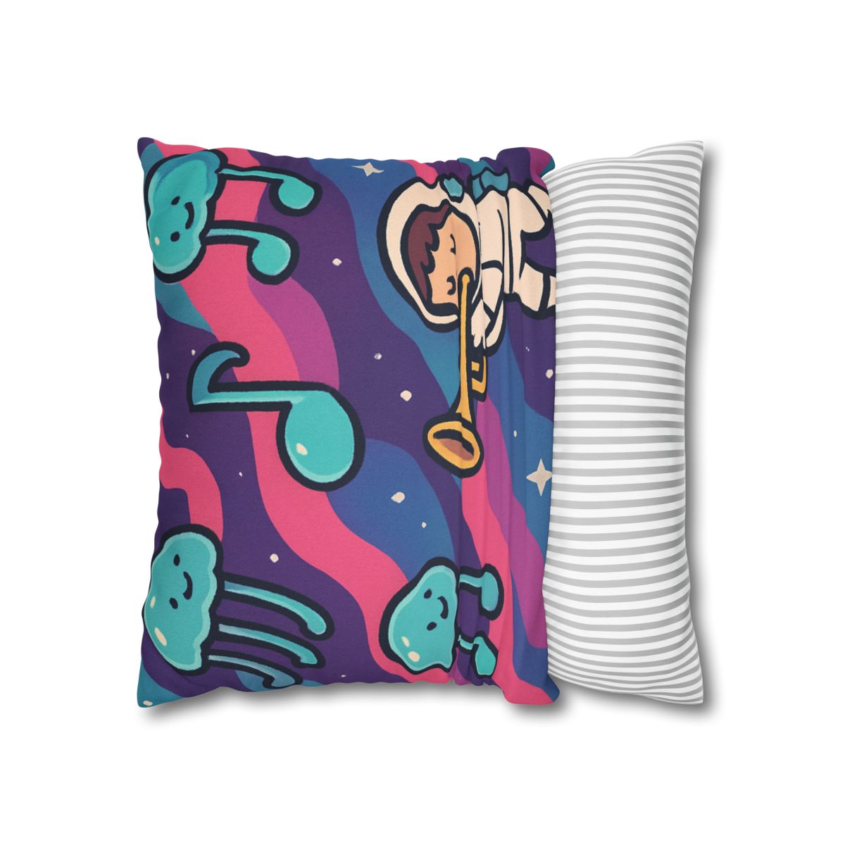 Nebula Jellyfish Orchestra designer print pillow cases