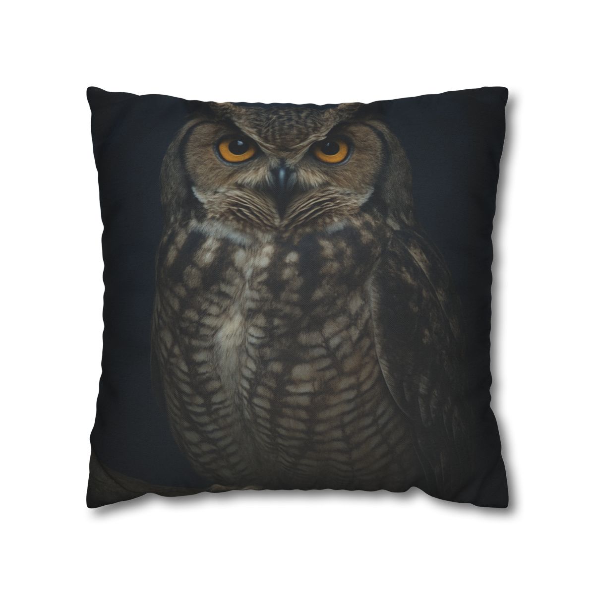 Silent Drift Great Horned Owl personalized pillow covers