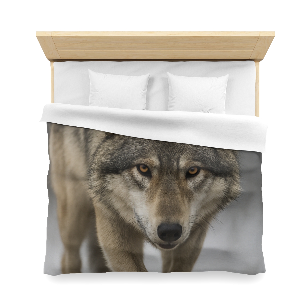 Silver Hush Gray Wolf unique patterned duvets