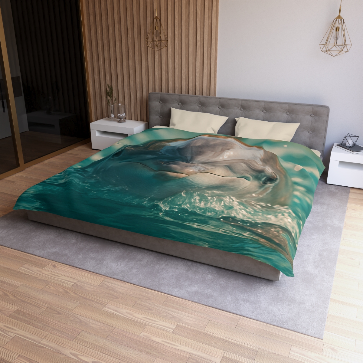 Coral Realm Dolphin soft comforter duvets