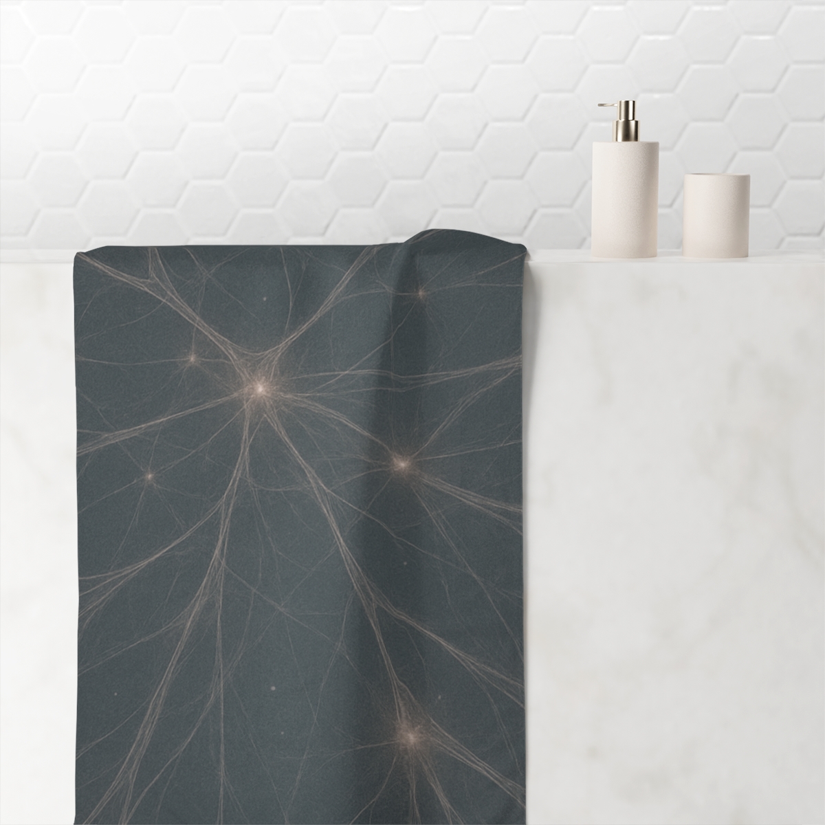 Cosmic Web Lattice decorative home towelscustom towels