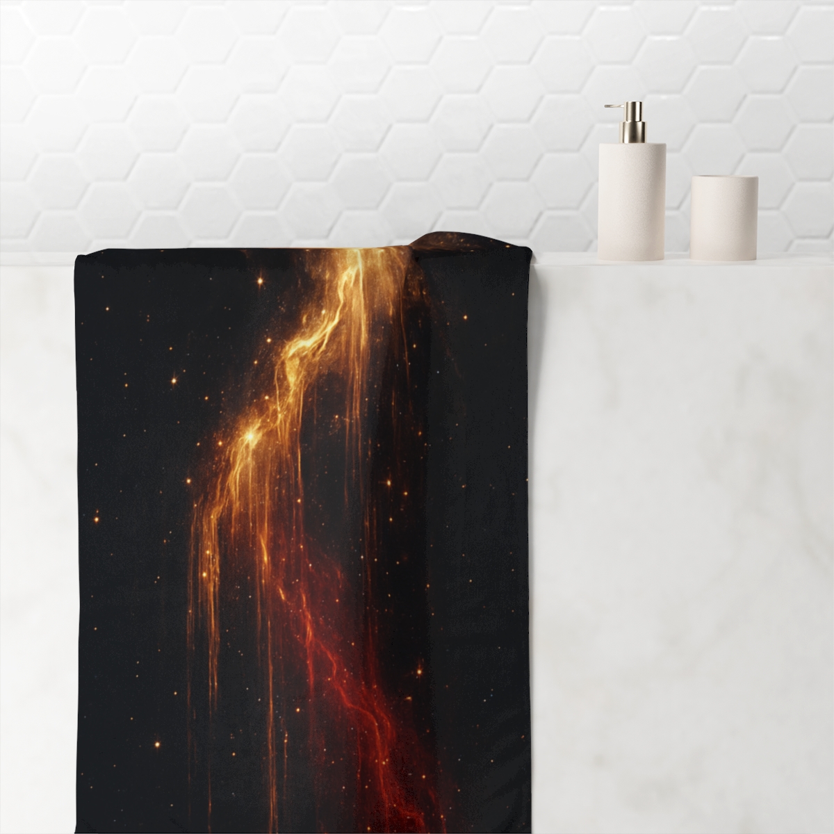 Starforge Ember Cascade personalized bath towels
