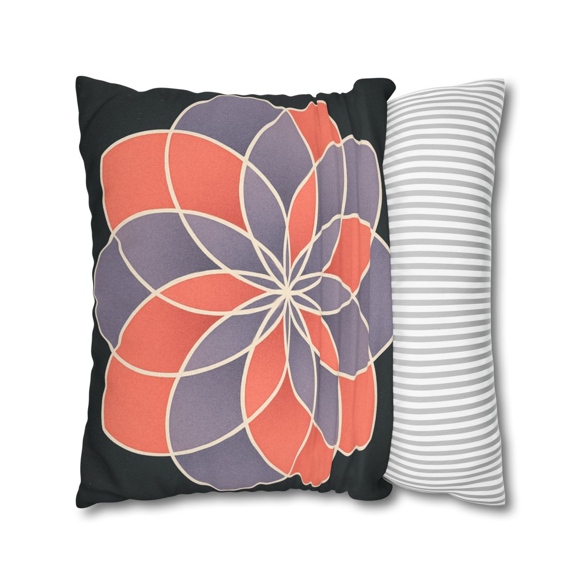 Petal Prism Overlap soft cotton pillow cases
