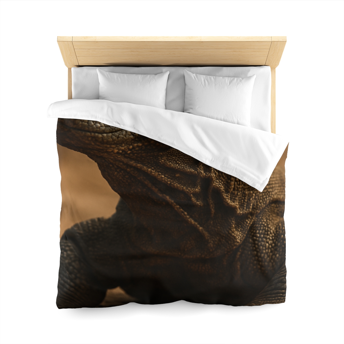 Ancient Sentinel Komodo Dragon designer printed duvets