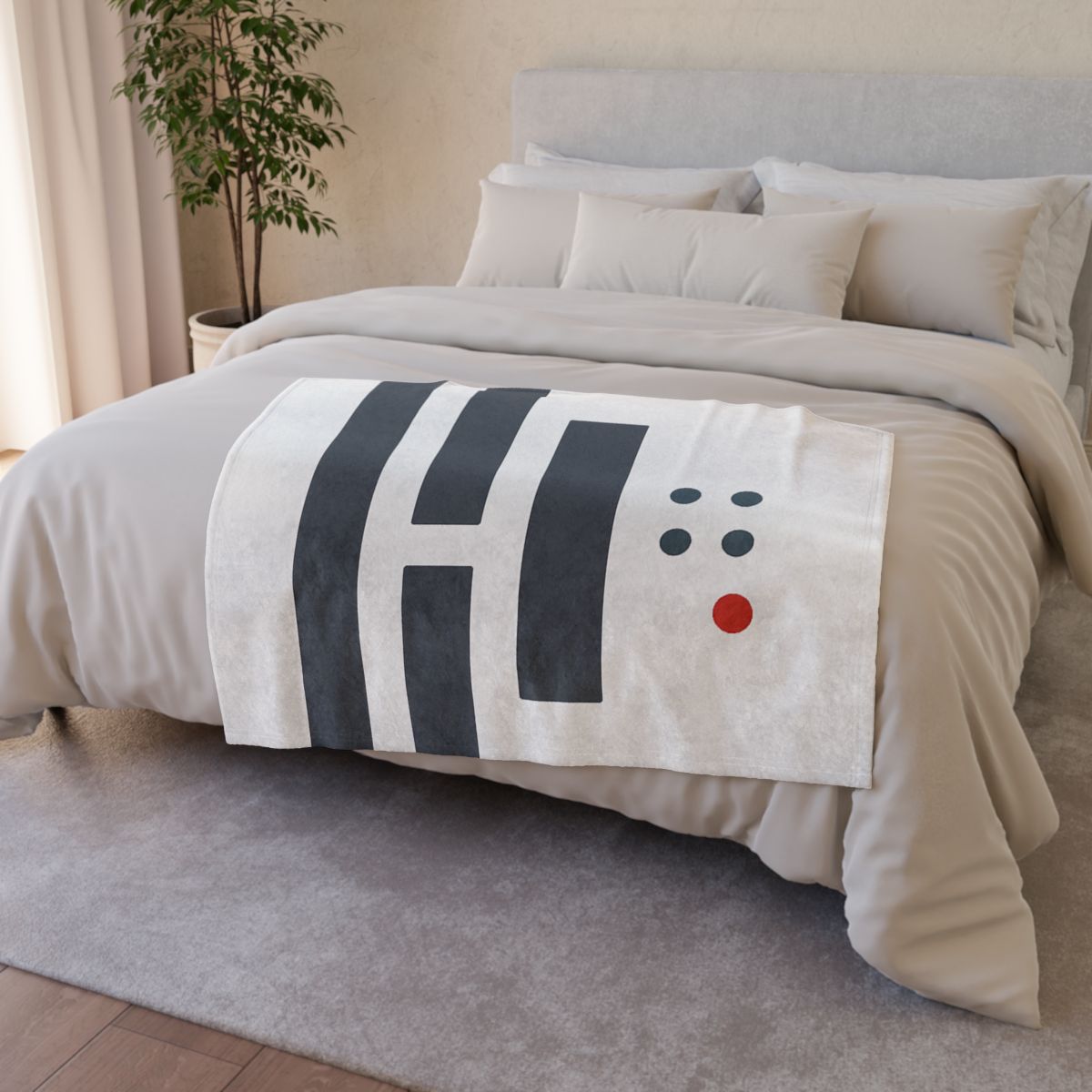 Stepped Columns With Missing Cell Grid soft fleece blankets