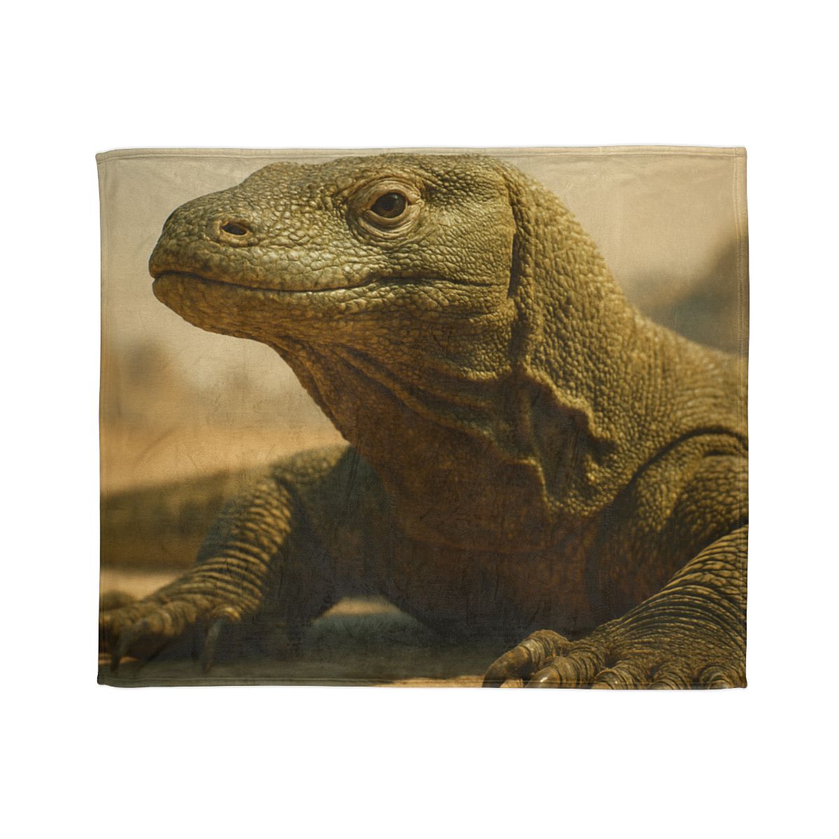 Ancient Sentinel Komodo Dragon decorative home blankets