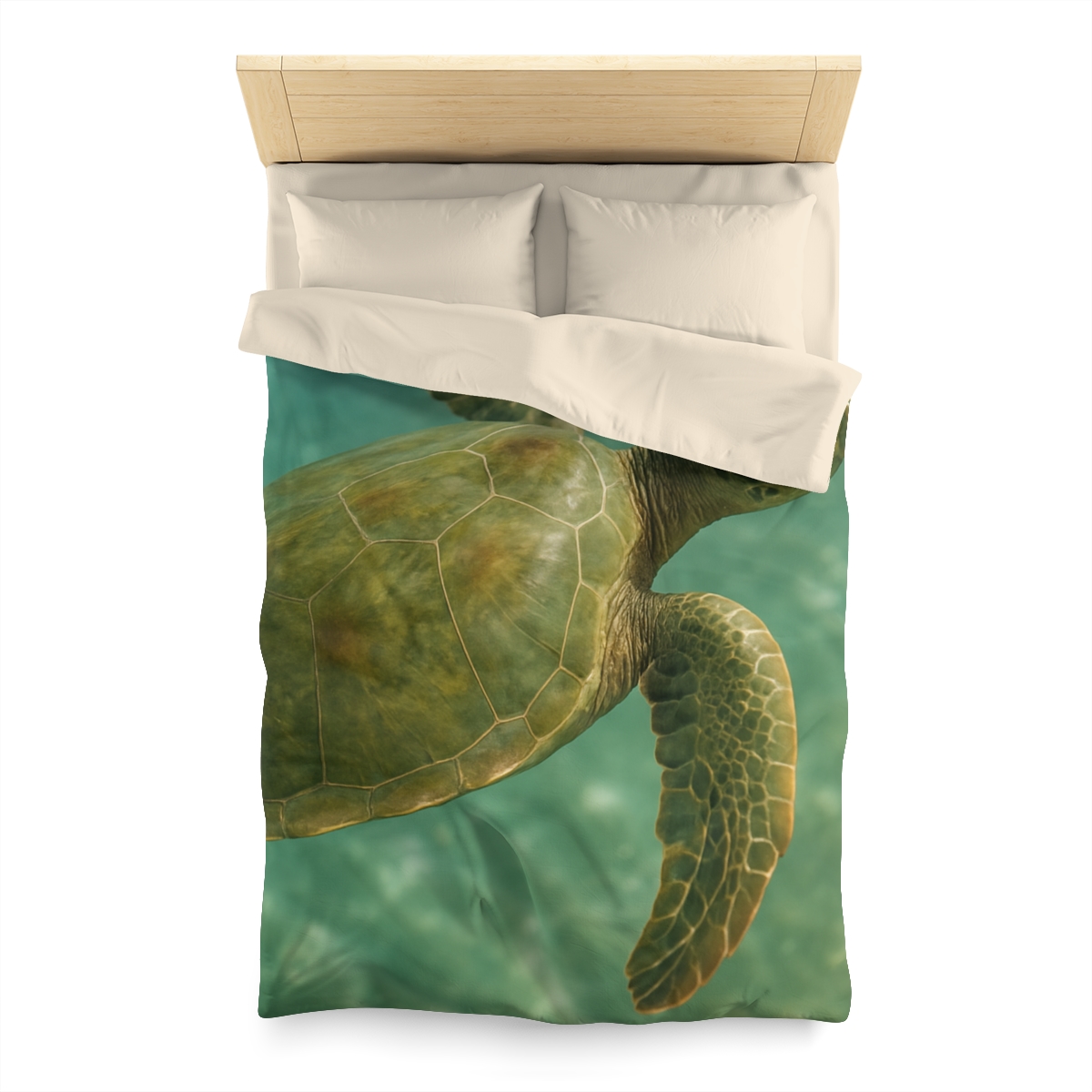 Sea Lantern Green Sea Turtle unique patterned duvets