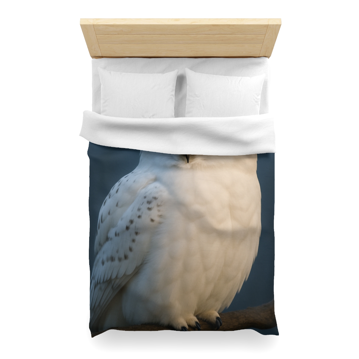 Twilight Watcher Snowy Owl warm winter duvets