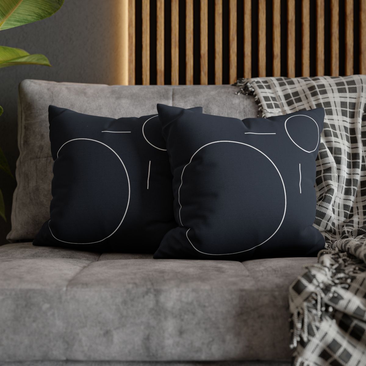 Offset Ring And Bar Constellation soft cotton pillow cases