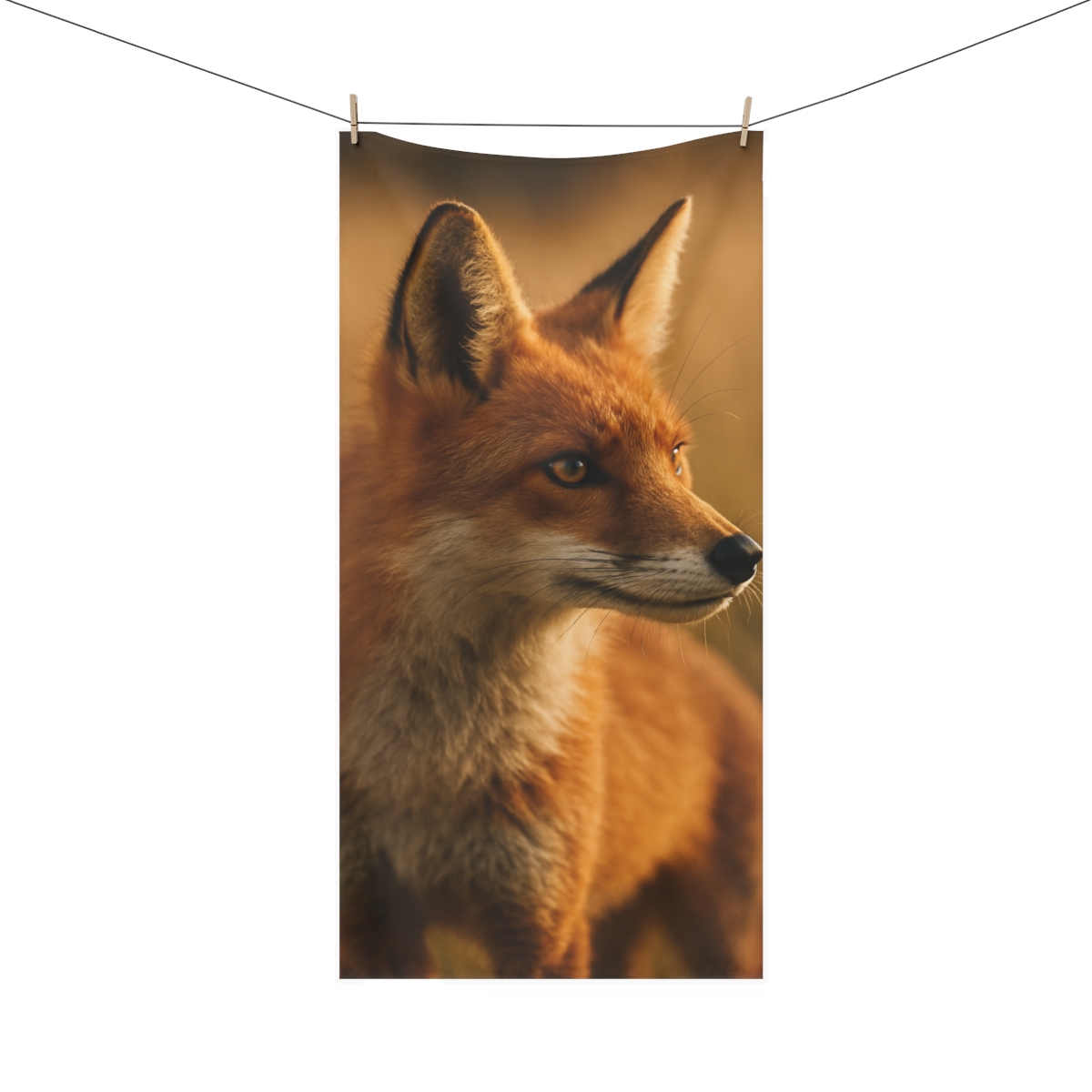 Crimson Whisper Red Fox comfortable face towels
