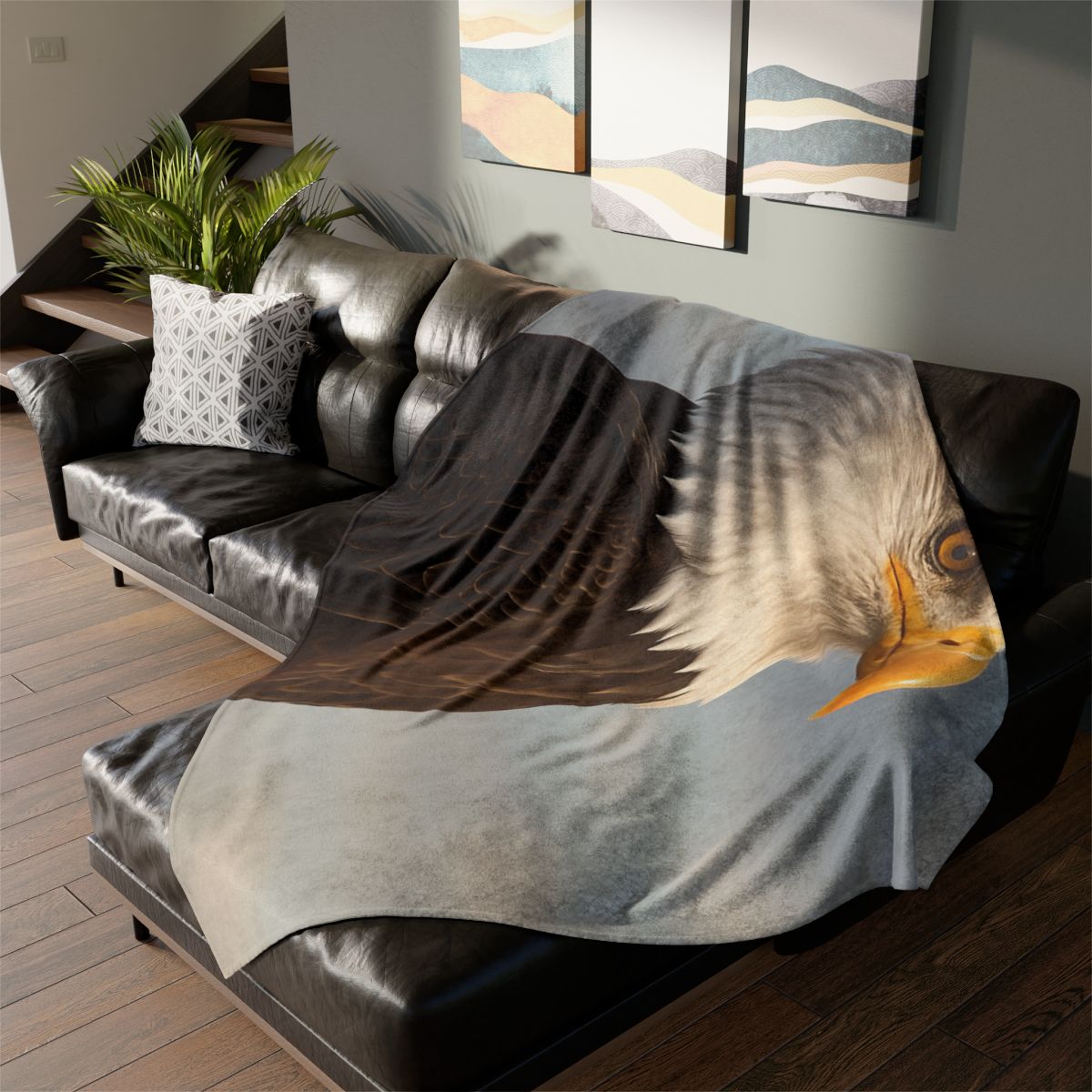 Sky Sovereign Bald Eagle unique gift blankets