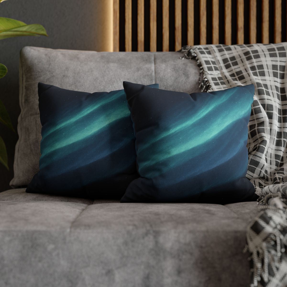 Aurora Particle Drift personalized pillow covers