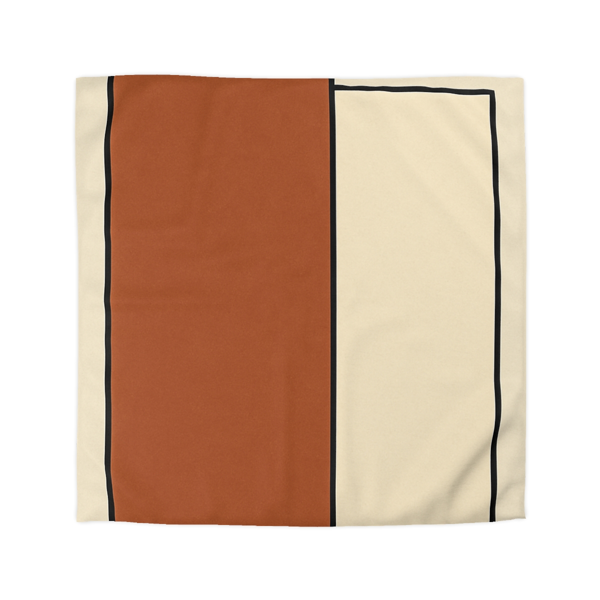 Offset Rectangle Pairing personalized bedding duvets