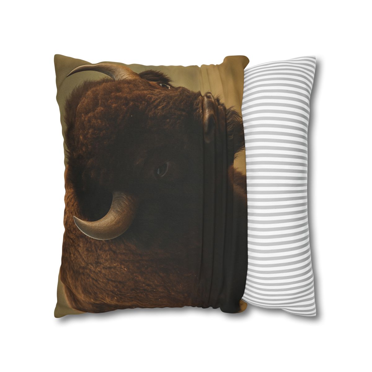 Thunder Stillness American Bison soft cotton pillow cases
