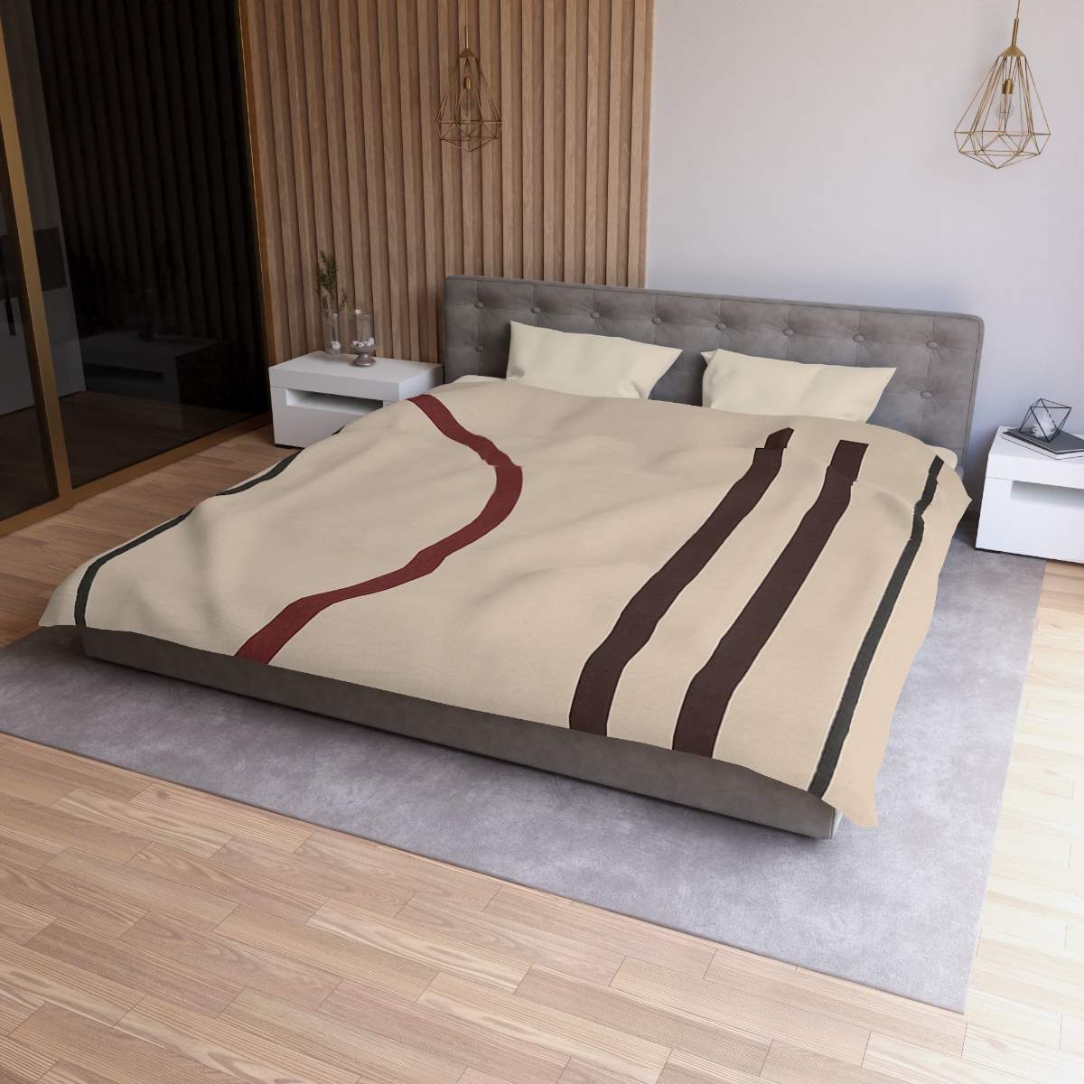 Framed Arc And Twin Columns soft comforter duvets