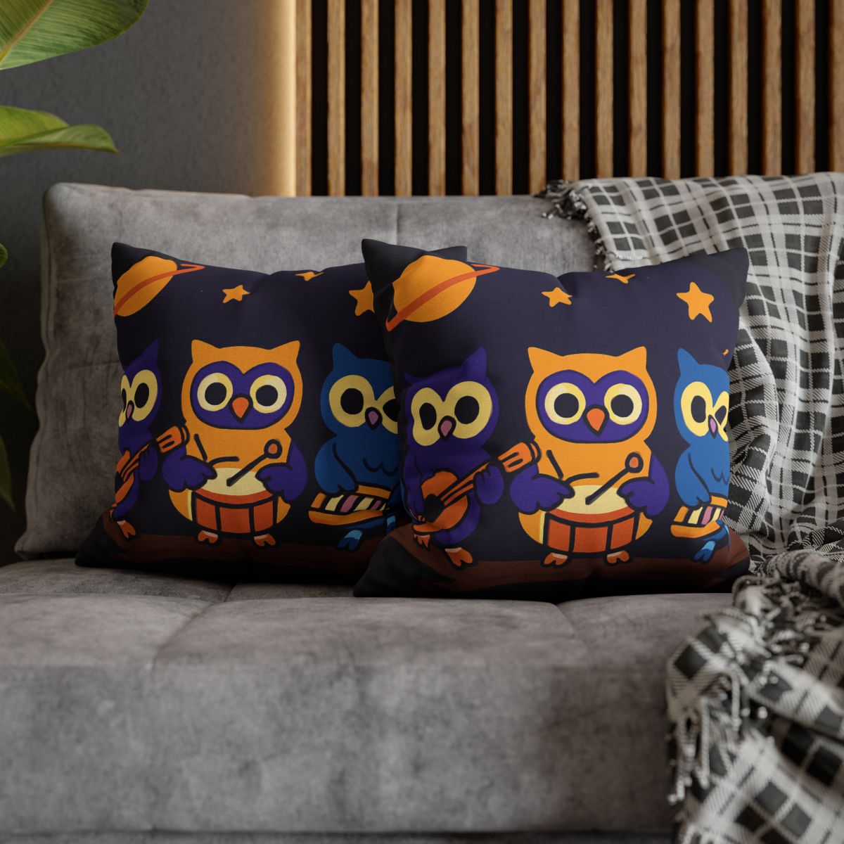 Star Song Owl Band unique gift pillow cases