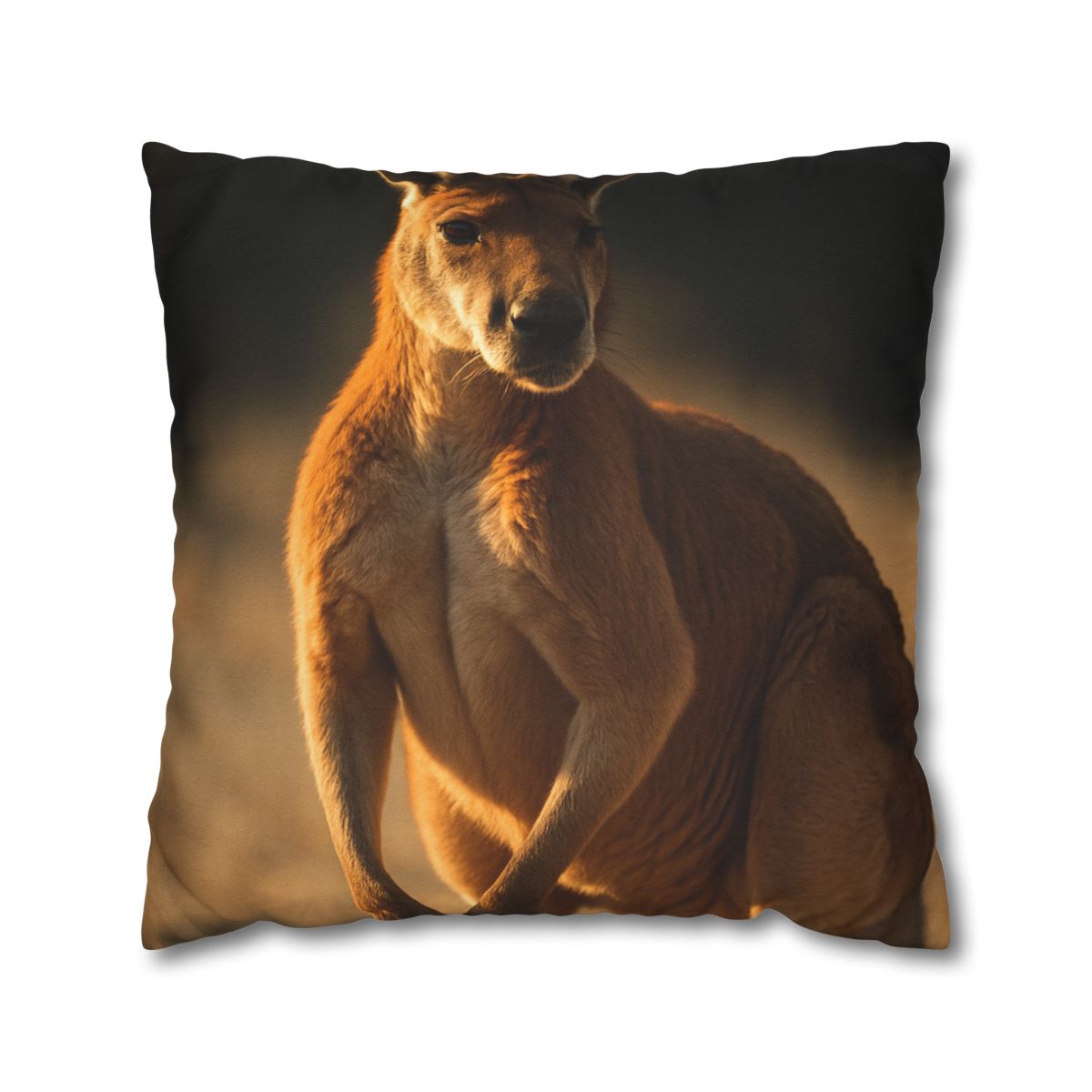 Ember Mantle Red Kangaroo soft cotton pillow cases