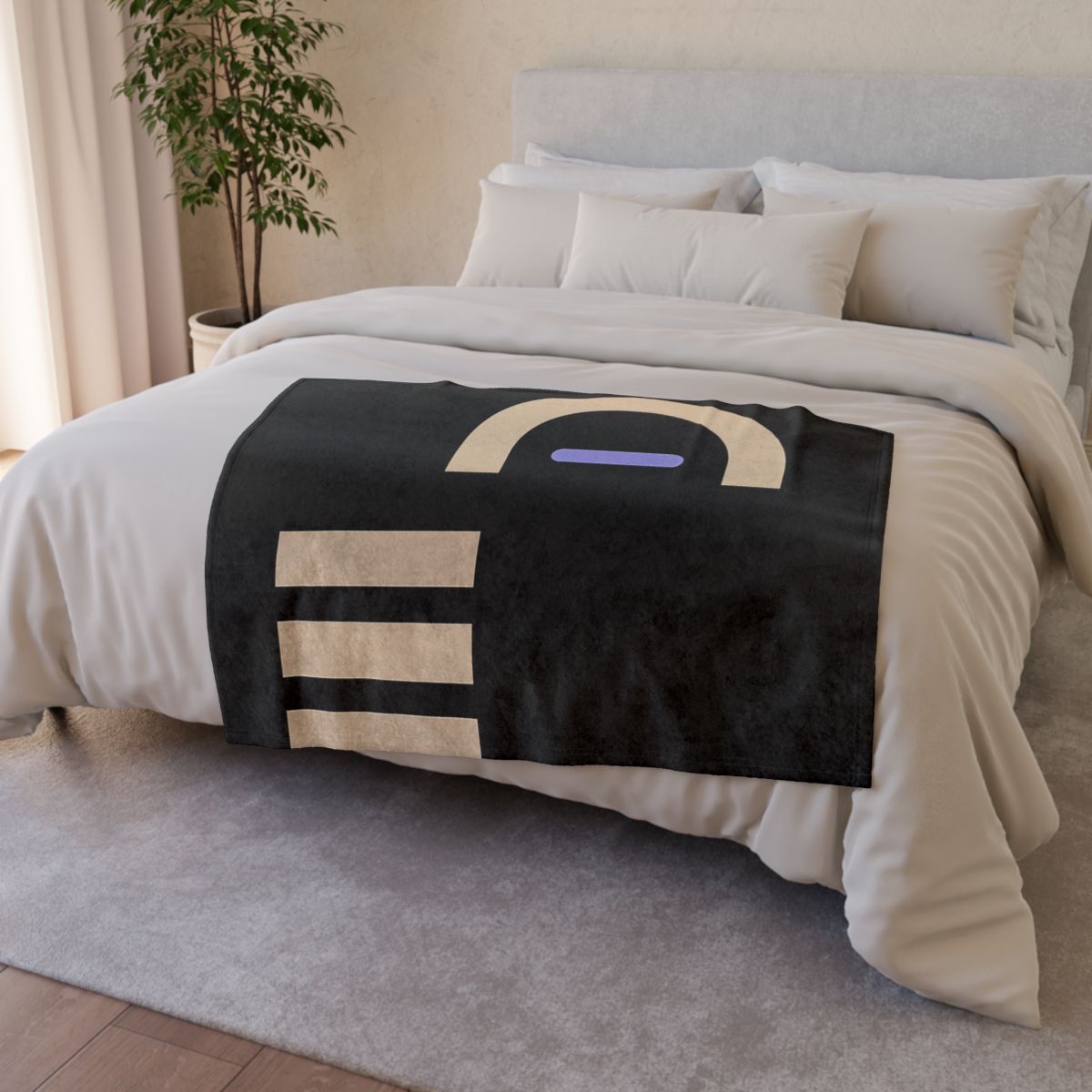 Corner Bars With Floating Half Ring designer printed blankets