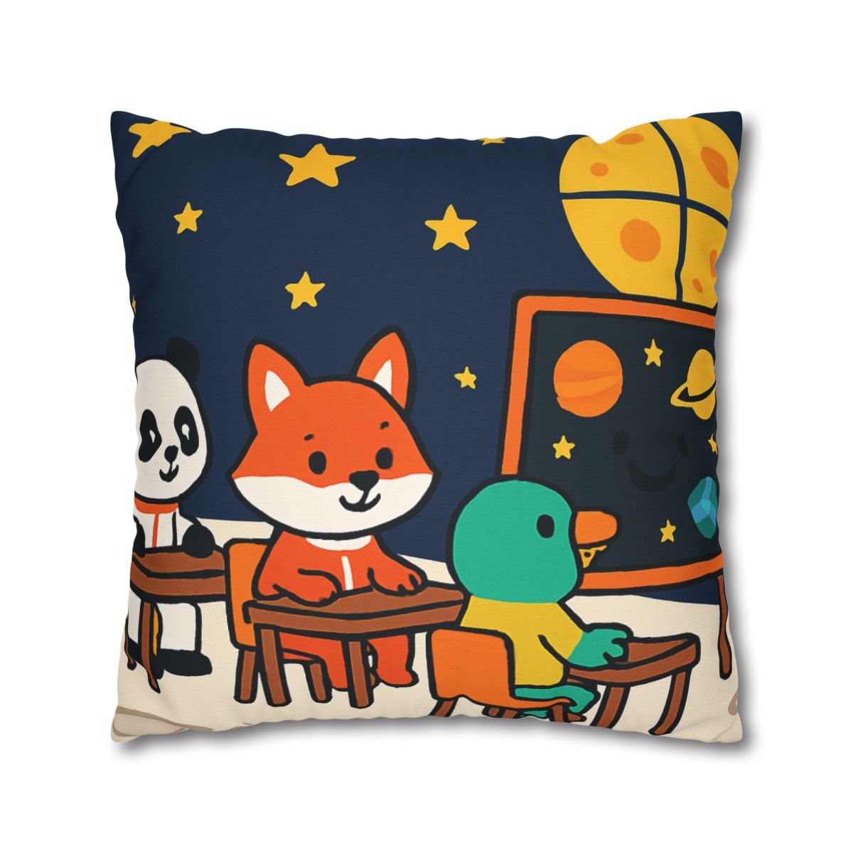 Space School For Curious Critters comfortable bedding pillow covers