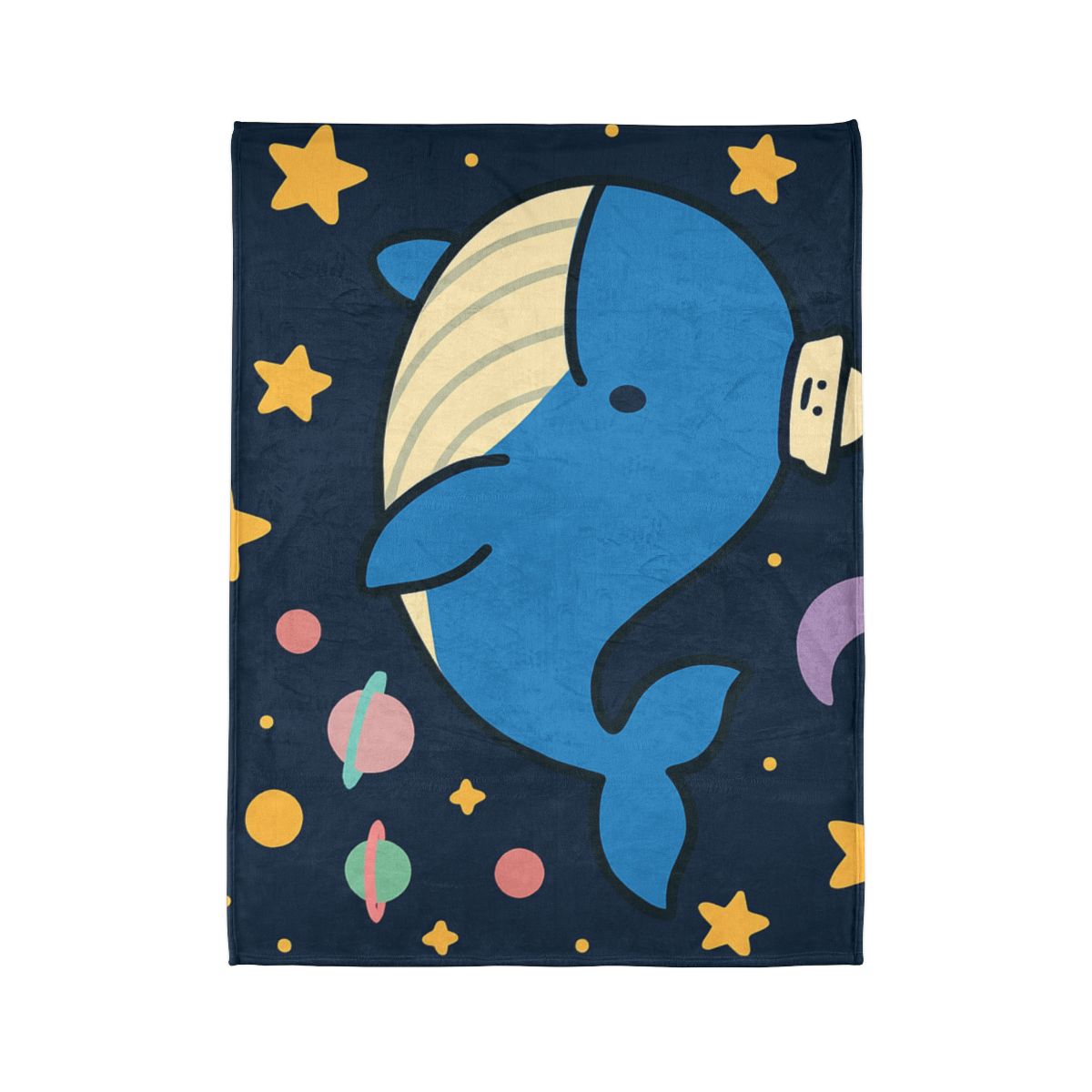 Starry Whale Adventure unique gift blanketscustom blankets