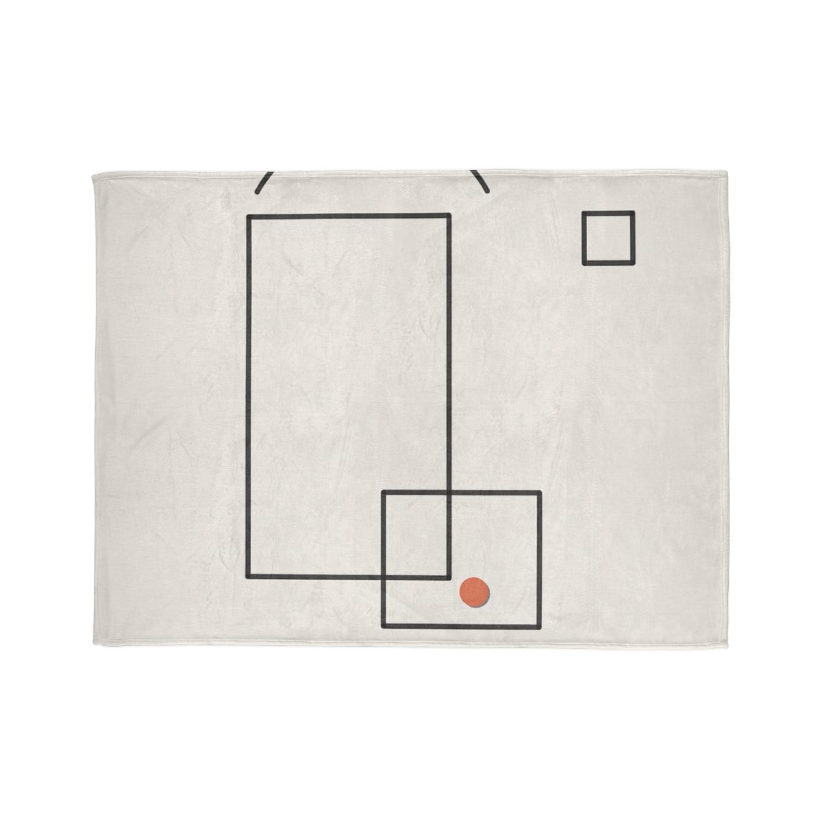 Offset Frame And Quiet Arc soft fleece blankets