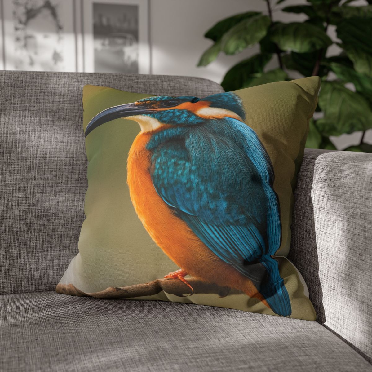 Sapphire Bolt Kingfisher soft cotton pillow cases
