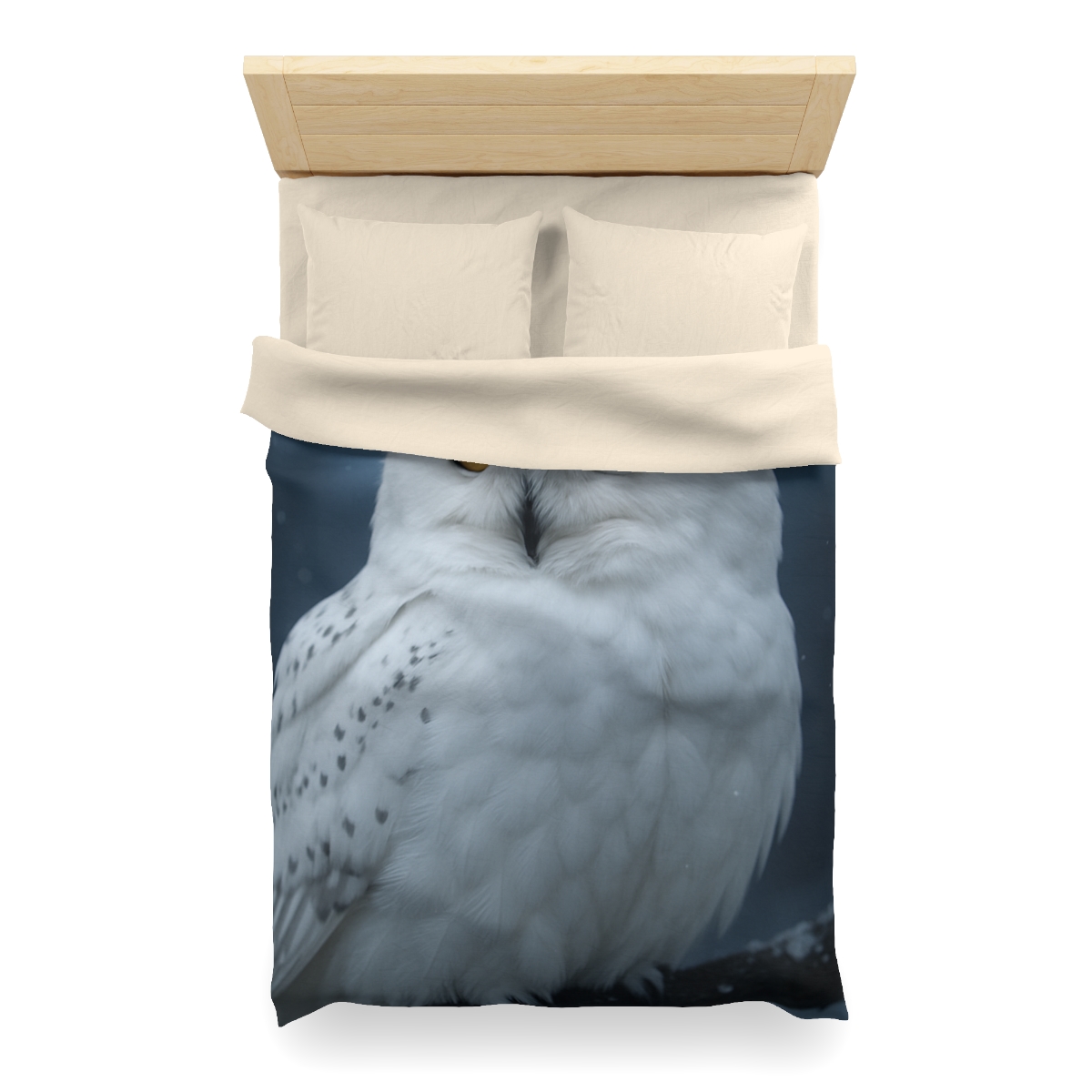 Twilight Watcher Snowy Owl trendy bedroom duvets