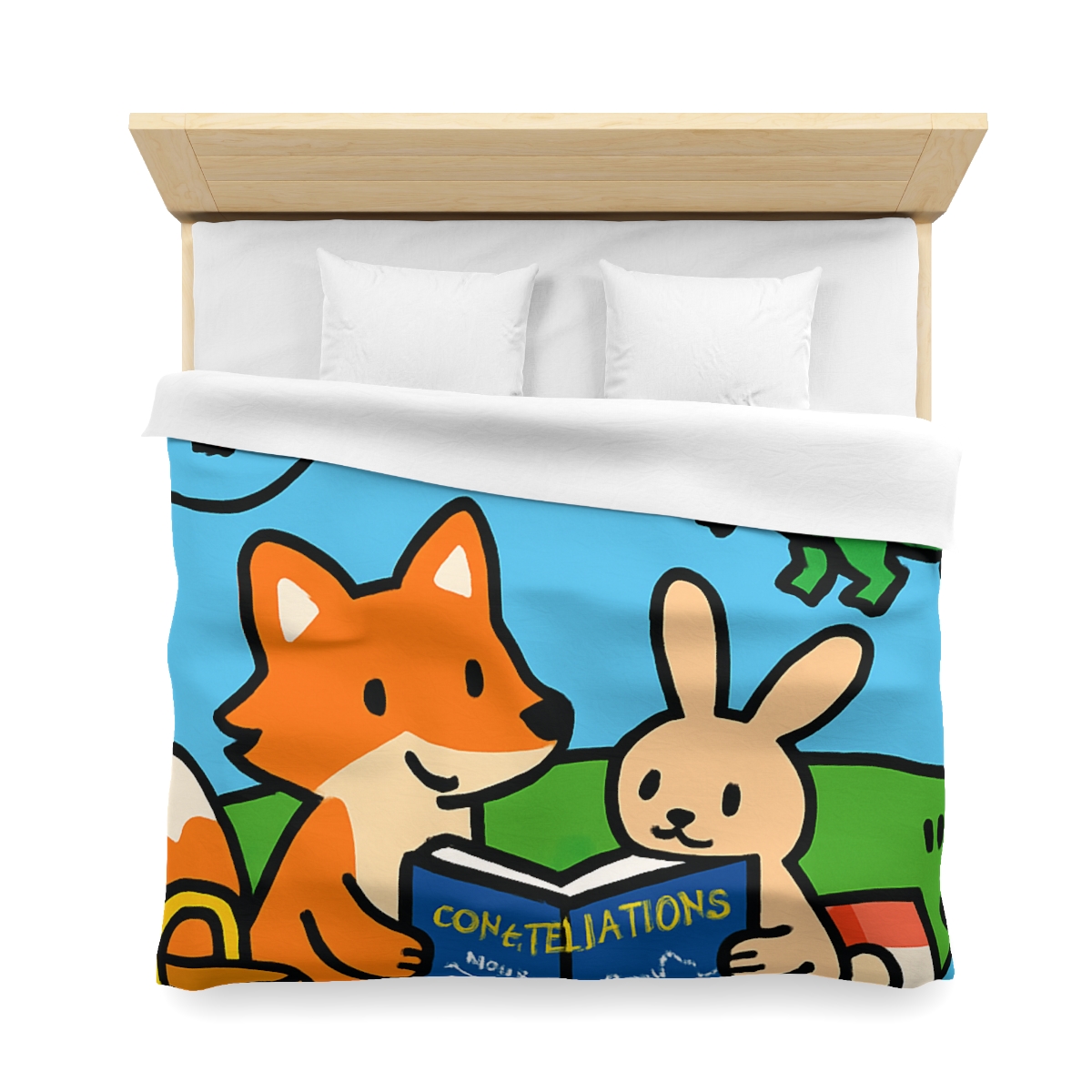 Sky Map Picnic With Dragon Kites soft comforter duvets