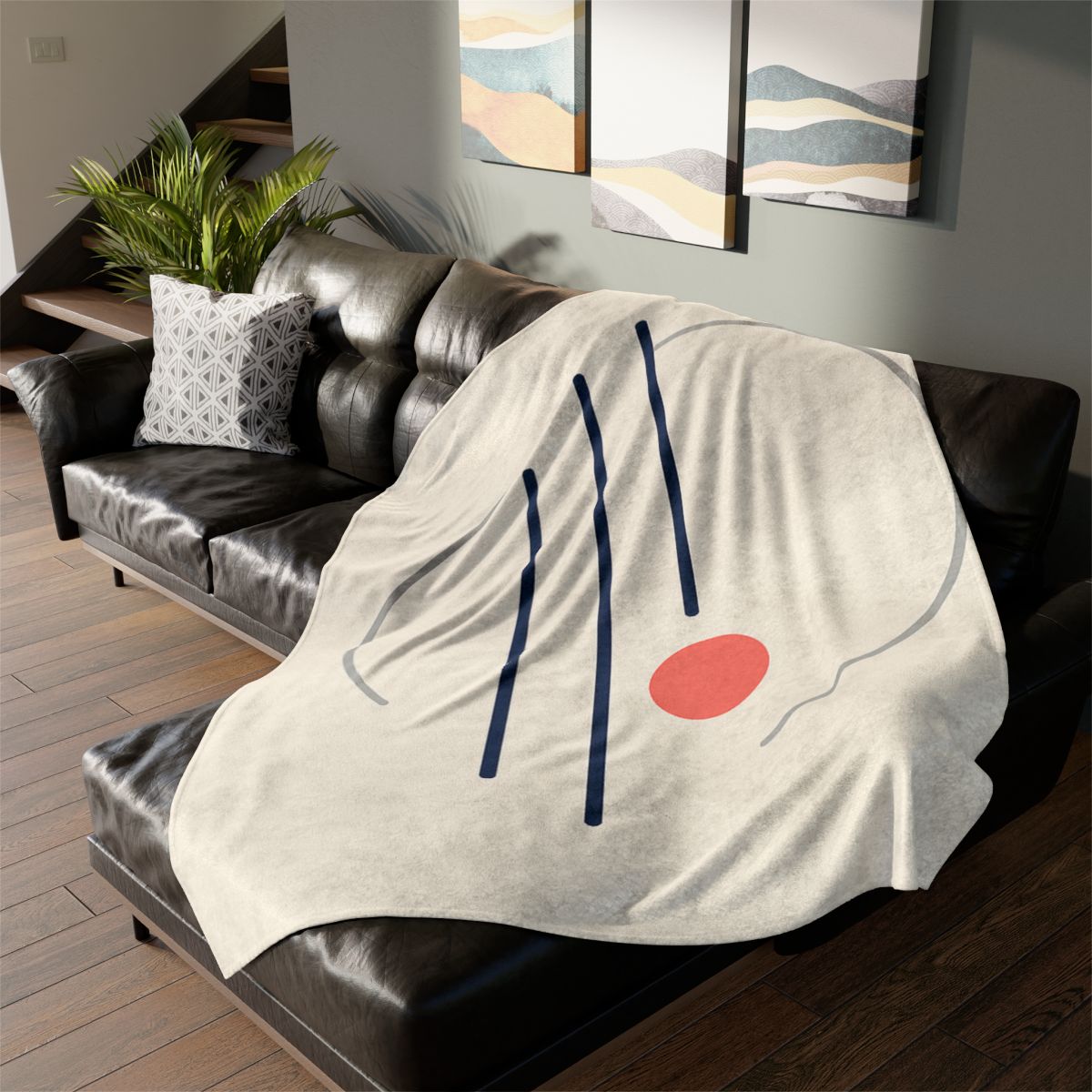 Offset Orbit Bars decorative home blankets