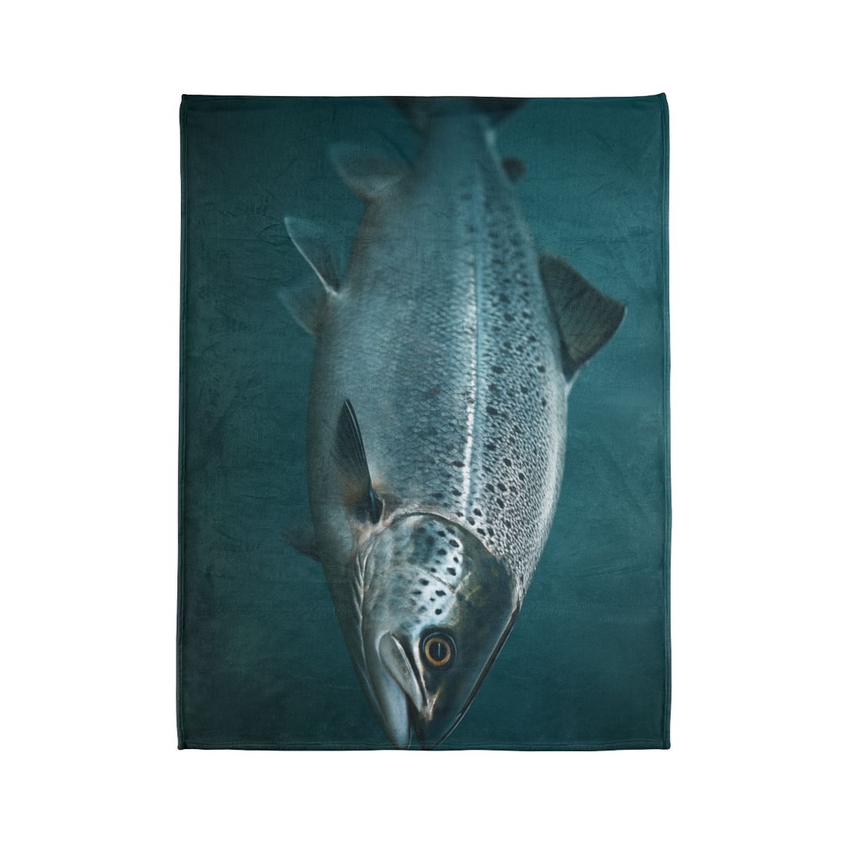 Silver Run Atlantic Salmon personalized cozy blankets