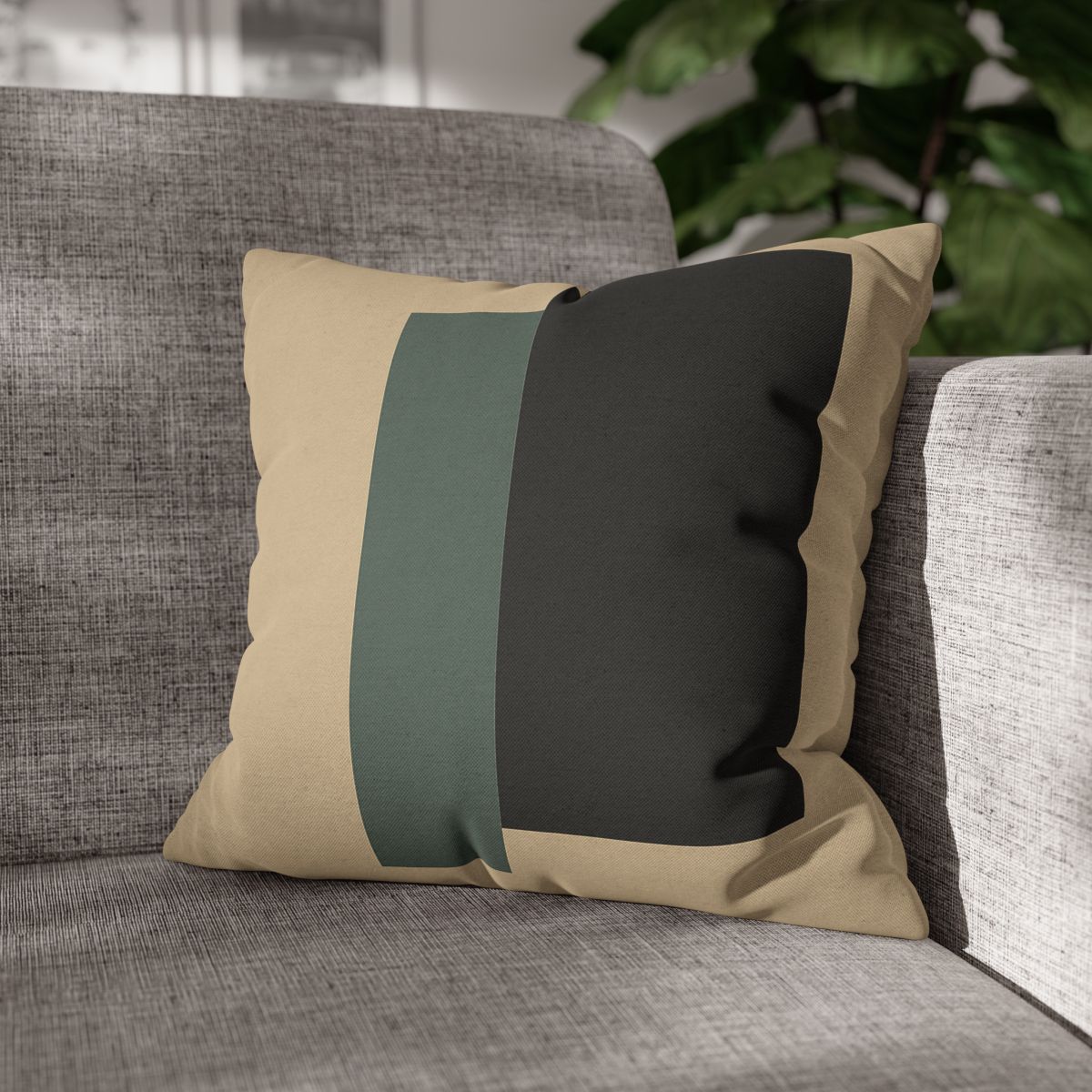 Offset Rectangle Pause stylish decorative pillowcases