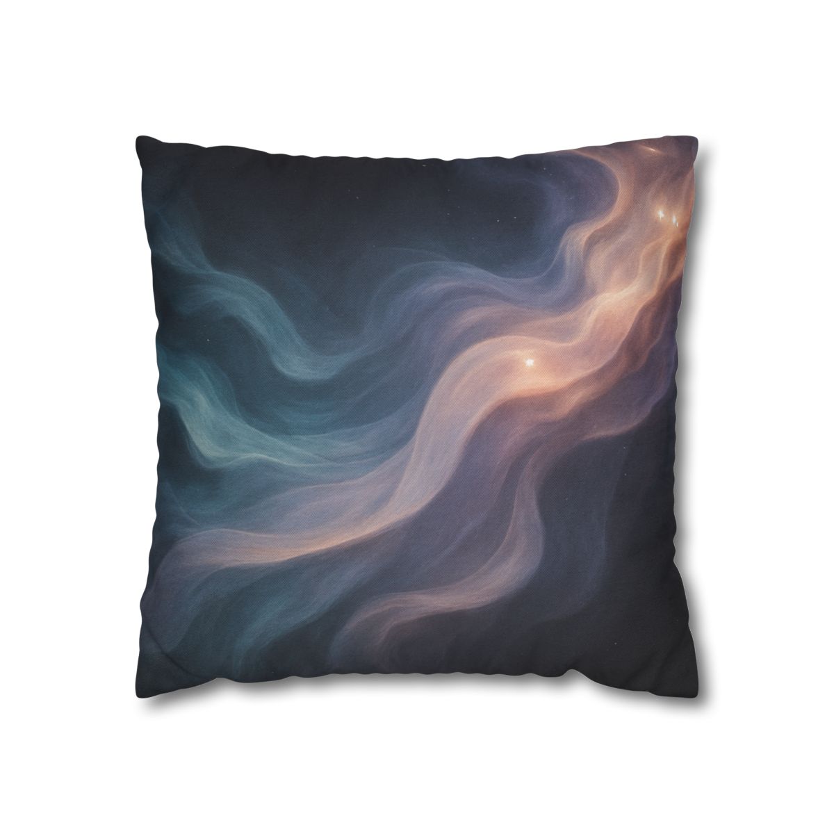 Prismatic Nebula Silk Drift personalized pillow covers