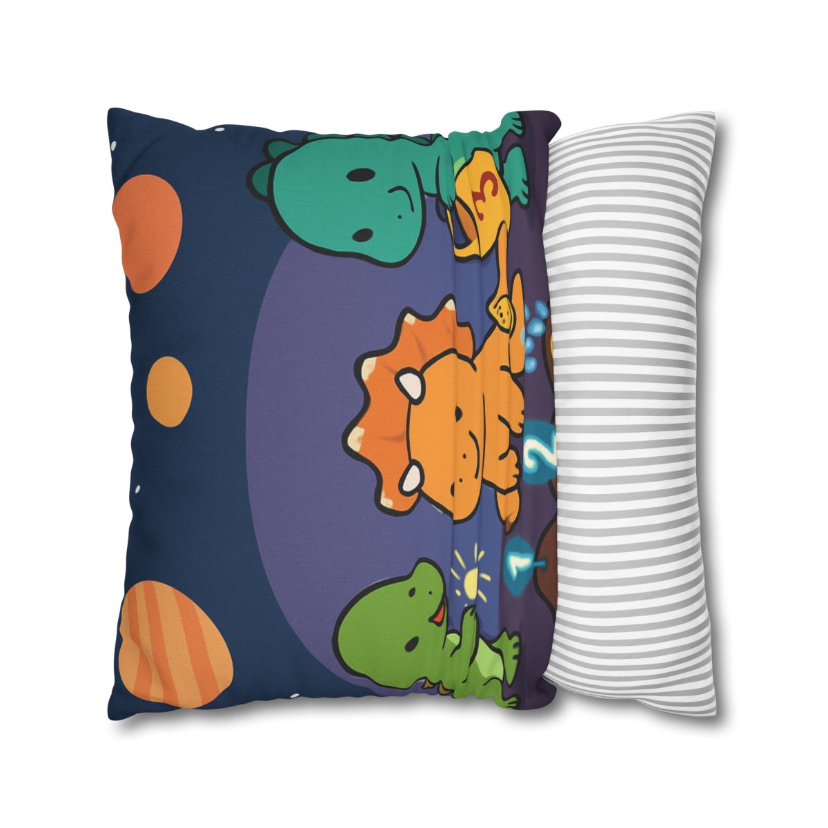 Galaxy Garden Dinosaurs designer print pillow cases
