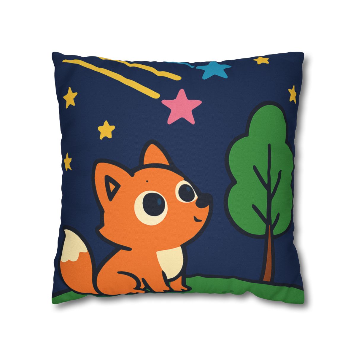 Cosmic Forest Fox And The Shooting Stars unique gift pillow cases