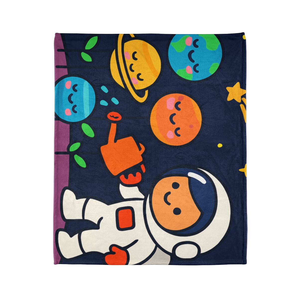 Galaxy Garden Of Friendly Planets warm winter blankets