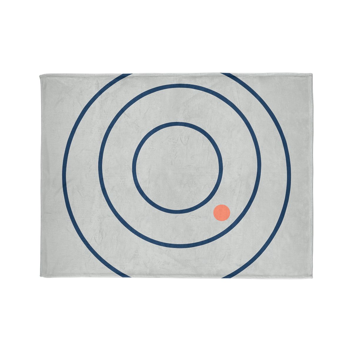 Three Calm Rings With Accent Dot designer printed blankets