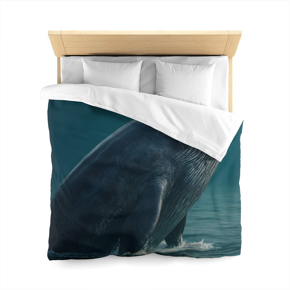 Ocean Song Blue Whale custom duvets
