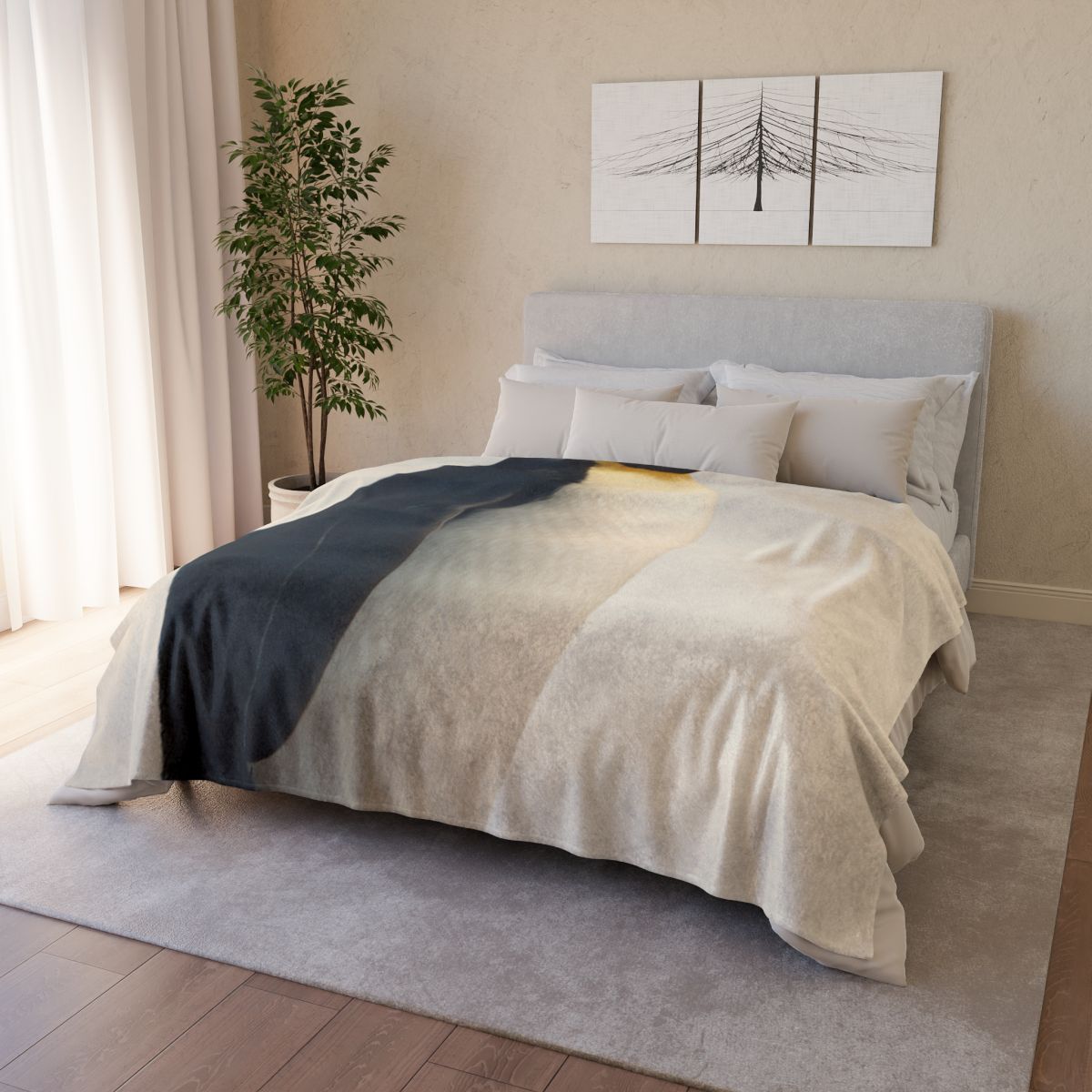 Aurora Hush Emperor Penguin decorative home blankets