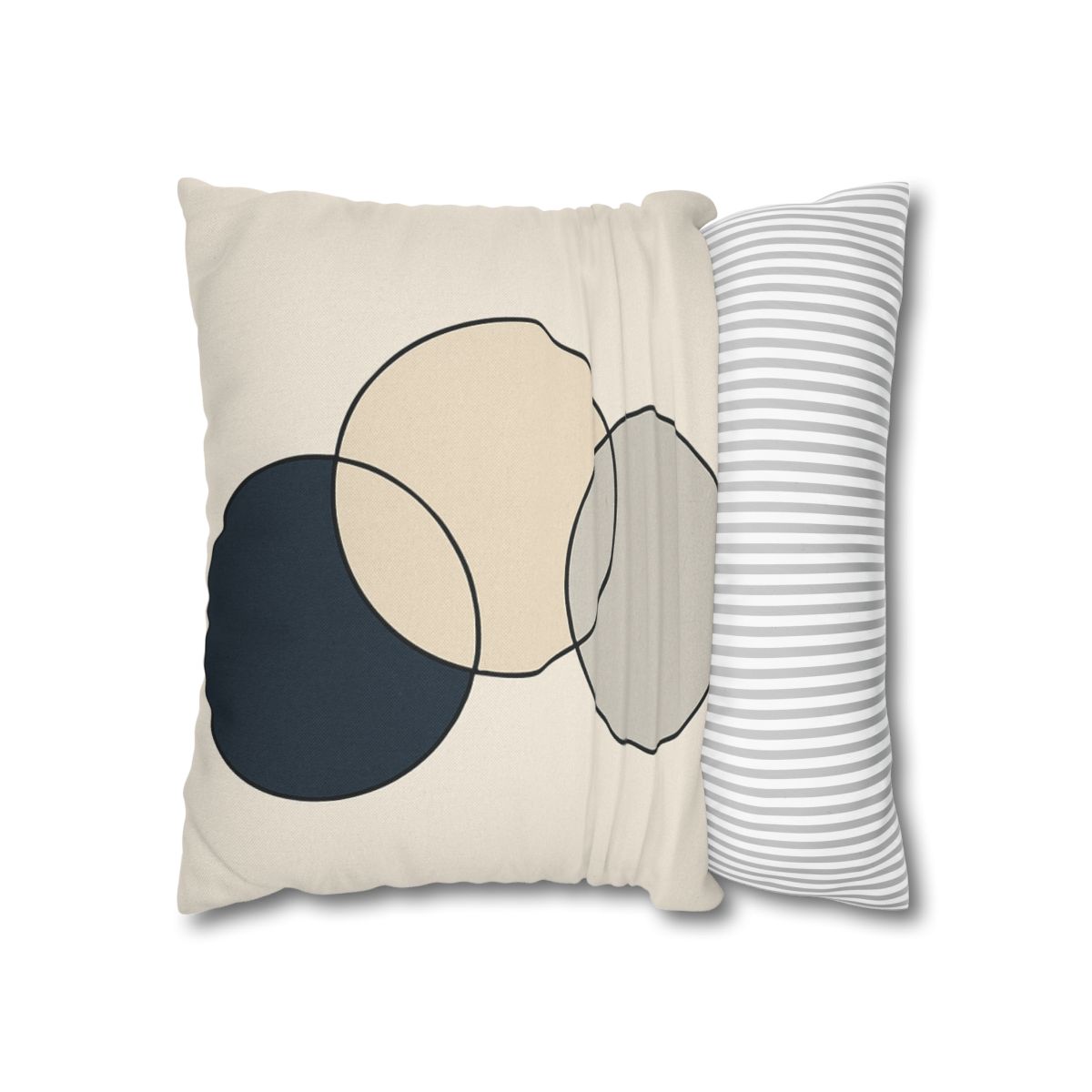Staggered Trio Of Circles trendy patterned pillow cases