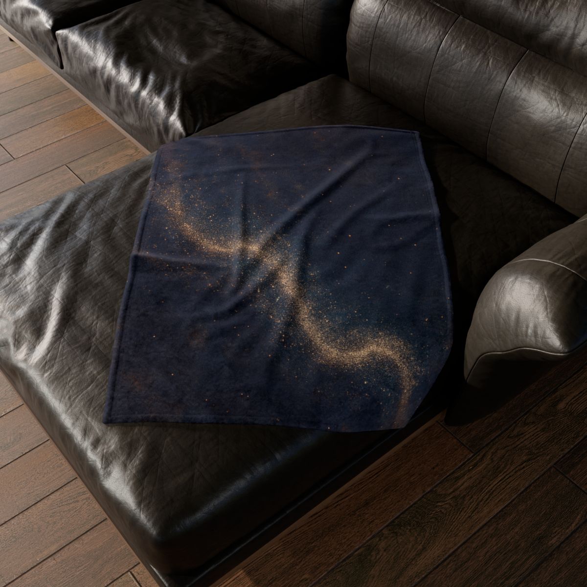 Stellar Dust Cascade personalized cozy blankets