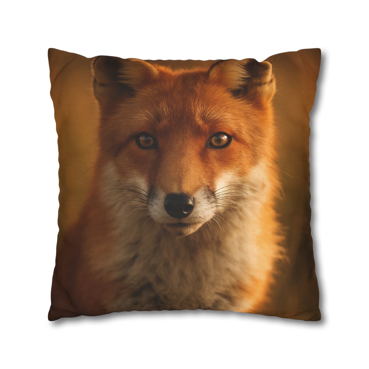 Crimson Whisper Red Fox trendy patterned pillow cases