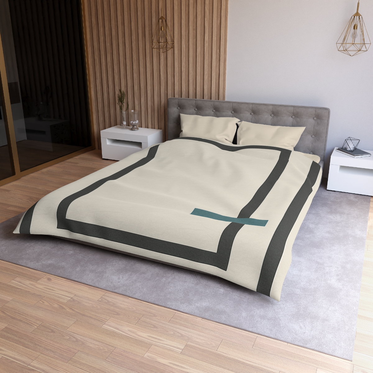 Layered Window Trio custom duvets