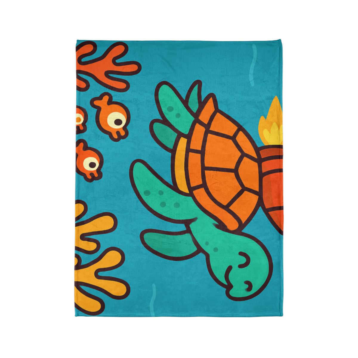 Rocket Powered Turtle Reef custom blankets