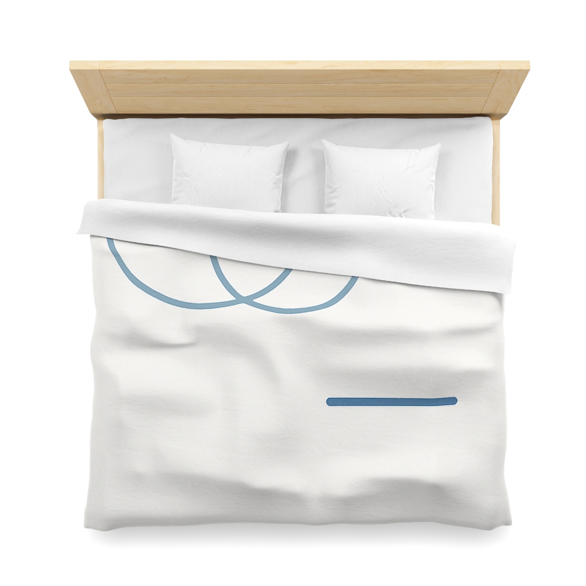 Offset Rings With Quiet Line custom duvets